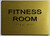 Fitness Room-Tactile Sign
