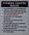 SIGN Fitness Center Rules -Vertical (White,Aluminium )
