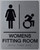 WomenS Fitting Room ACCESSIBLE with Symbol-Tactiles