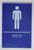 Men & Women Restroom Braille with Raised Tactile Graphics and Letters   Sign