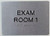 EXAM Room 1 with Tactile Text and Braille