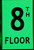Floor number Eight  Hpd Sign