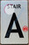 STAIR A  BRUSHED ALUMINUM Signage