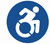 ADA ACCESSIBLE Door Sticker  Sign