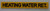Pipe Marking- Heating Water RET (Sticker Yellow)SIGNAGE
