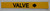 Pipe Marking-Valve with Arrow Sign (Sticker Yellow)
