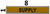 Pipe Marking- Supply   Sign