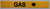 Pipe Marking- Gas SIGNAGE with Arrow (Sticker Yellow)