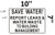 SAVE WATER REPORT LEAKS AND WATER WASTE TO BUILDING MANAGEMENT  Hpd Sign