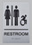 RESTROOM Tactile Graphics Grade 2 Braille Text with raised letters