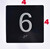 Elevator JAMB Plate with Braille - Elevator Floor Number Brush BLACK Signage