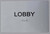 FLOOR NUMBER  Tactile Graphics Grade 2 Braille Text with raised letters aluminum, Safety  for Office, school Hospital, brush SILVER