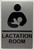 LACTATION ROOM  Raised letters, Raised Image & Grade 2 Braille - Includes Red Adhesive pad for Easy Installation Building Sign