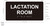 LACTATION ROOM  Raised letters & Grade 2 Braille - Includes Red Adhesive pad for Easy Installation Signage