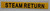 SIGN Pipe Marking- STEAM Return  (Sticker Yellow)
