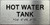 HOT WATER TANK  with Raised letters/Image & Grade 2 Braille - Includes Red Adhesive pad for Easy Installation