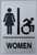 NYC Women ACCESSIBLE Restroom Sign-Tactile Signs