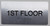 1ST Floor Sign-Tactile Signs - Floor Number Tactile Touch Braille Sign-Tactile Signs