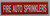 Pipe Marking-FIRE AUTO SPRINKLERS  Fire Department Sign