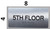5th Floor Sign-Tactile Signs - Floor Number Tactile Touch Braille Sign-Tactile Signs