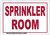 SPRINKLER ROOM Hpd Sign