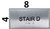 Stair D Sign-Tactile Signs  Silver-Tactile Touch Braille Sign-Tactile Signs