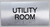 Utility Room Sign-Tactile Signs  Silver-Tactile Touch Braille Sign-Tactile Signs