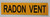 Pipe Marking- Radon Vent  Sign