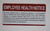 Restaurant/Food Facility Employee Health Notice HPD SIGN