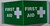 First Aid 3D Projection Sign/First Aid Hallway BUILDING SIGN