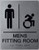 Men's accessible Fitting Room Sign-Tactile Signs  with Tactile Text and Braille Sign-Tactile Signs