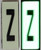 PHOTOLUMINESCENT DOOR NUMBER Z HPD SIGN HEAVY DUTY / GLOW IN THE DARK "DOOR NUMBER" HPD SIGN HEAVY DUTY
