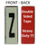 PHOTOLUMINESCENT DOOR NUMBER Z SAFETY SIGNHEAVY DUTY / GLOW IN THE DARK "DOOR NUMBER" SAFETY SIGNHEAVY DUTY