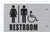 Restroom ACCESSIBLE Projection Sign-ACCESSIBLE Restroom 3D SIGNAGE