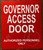 Governor Access Door Sign