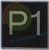 ELEVATOR FLOOR NUMBER P1 SIGN- ELEVATOR JAMB PLATE FLOOR parking 1 SIGNAGE