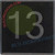 ELEVATOR FLOOR NUMBER 13 SIGN- ELEVATOR JAMB PLATE FLOOR 13 HPD SIGN