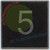 ELEVATOR FLOOR NUMBER 5 SIGN- ELEVATOR JAMB PLATE FLOOR 5 DOB SIGN
