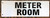 Meter Room HPD SIGN -Two-Sided/Double Sided Projecting, Corridor and Hallway HPD SIGN