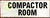 Compactor Room SIGNAGE -Two-Sided/Double Sided Projecting, Corridor and Hallway SIGNAGE