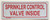 Sprinkler Control Valve Inside Sign