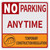 NO Parking Anytime Temporary Construction Regulation HPD SIGN