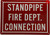 STANDPIPE FIRE DEPARTMENT CONNECTION SIGNAGE