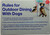 RULES FOR OUTDOOR DINING WITH DOGS SignNYC RESTURANT SIGN