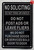 NO SOLICITING DO NOT RING OR KNOCK DOB SIGN