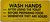 NYC All employee must wash hands HPD SIGN
