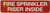 FIRE SPRINKLER RISER INSIDE SIGN, Fire Safety SIGNAGE