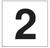 PHOTOLUMINESCENT DOOR NUMBER 2 SIGN HEAVY DUTY / GLOW IN THE DARK "DOOR NUMBER TWO" SIGN HEAVY DUTY