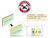 PHOTOLUMINESCENT DOOR NUMBER 3 DOB SIGN HEAVY DUTY / GLOW IN THE DARK "DOOR NUMBER THREE" DOB SIGN HEAVY DUTY