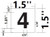 PHOTOLUMINESCENT DOOR NUMBER 4 HPD SIGN HEAVY DUTY / GLOW IN THE DARK "DOOR NUMBER FOUR" HPD SIGN HEAVY DUTY